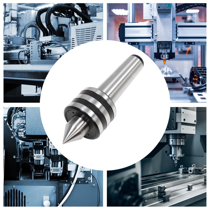 MT5 Live Center, 60° Morse Taper Lathe Center, Precision Bearing