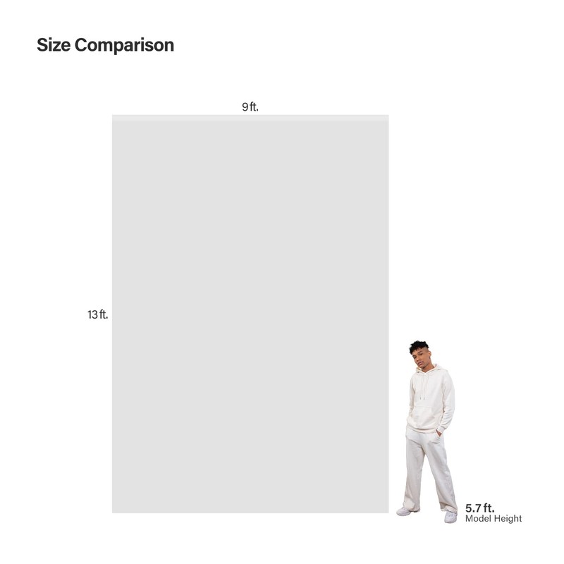 LimoStudio 9 x 13 feet White Backdrop Screen Photo Background,