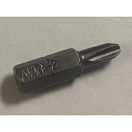Apex (50ea) Apex 446-2 Hex Shank Insert Bit #2 w/ Limited Clearance , 1/4" x 1"