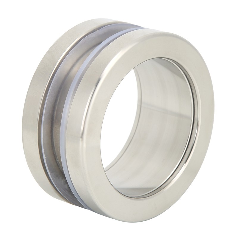Stainless Steel Round Handle Bath Glass Embedded Hollow Pull Knob
