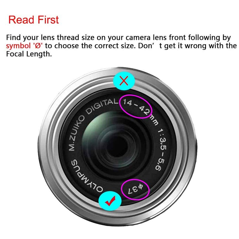 ULBTER 37mm Lens Cap Lens Cap for Olympus 14-42mm 1:3.5-5.6