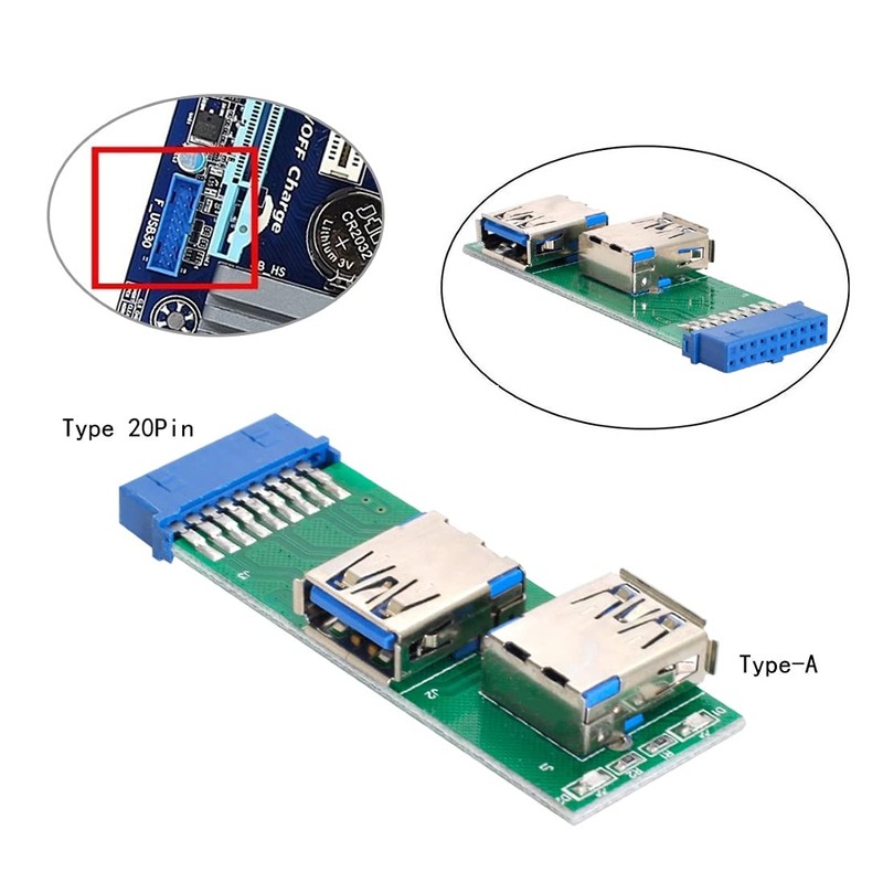 ChenYang CY USB 3.0 Type A Female Dual Side to