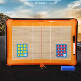 RoseFlower Taktikboard Volleyball - Magnetic Board Volleyball Coaching Board, Tactical Board, Foldable Strategy Teaching Clipboard, Professional Tactical Folder Strategy Board for Training and Game