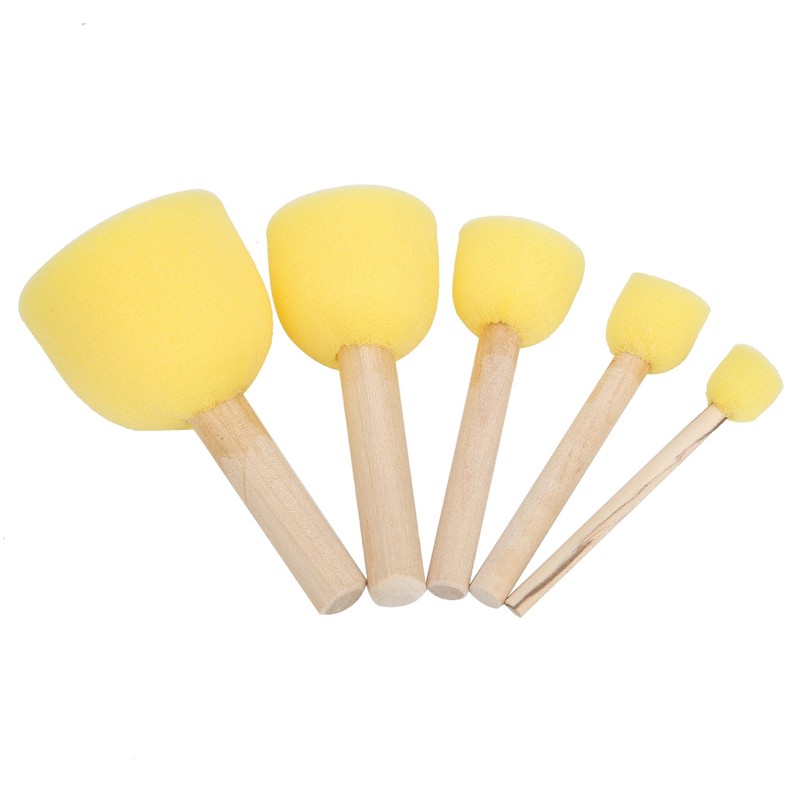26pcs Kids Painting Supply Brushes Sponge Paint Brush Toy Seal