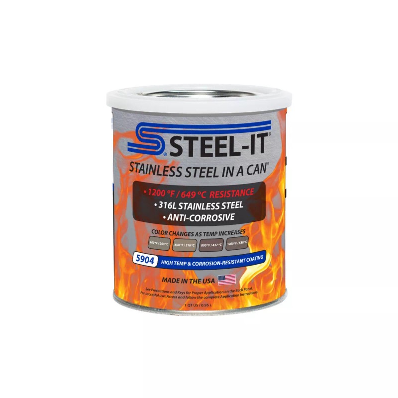 STEEL-IT Gray High Temp Coating 5904Q (Quart)