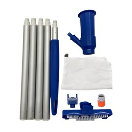 Vacuum for Pool | Manual Pool Vacuum - 5 Sections Telescopic Pole Maintenance Equipment for Lake Spa Hot Tub Backyard Outdoor Fountain Pond
