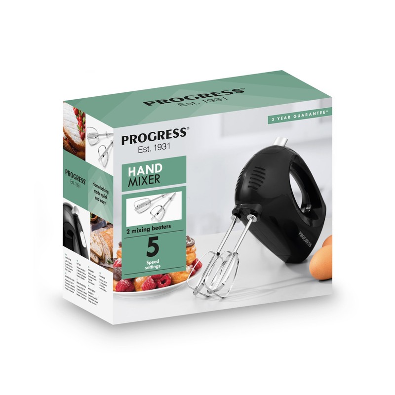 Progress EK5901PVDE Mixer manuale - sbattitore elettrico portatile con impostazioni