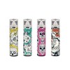 Clipper Lighters Somber Pattern Jet Flame Mix (4ct)