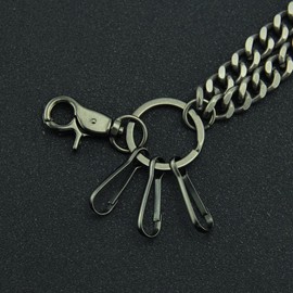 PINKPIN Wallet Chain Biker Punk Bullet Key Chains Hip Hop Skull Pant Chain Heavy Waist Chain for Men’s Pants Jean Belt