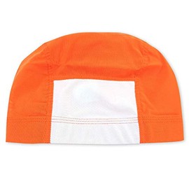 ASHBERRY Kids Name Swim Cap (Mesh Material) M Orange, orange