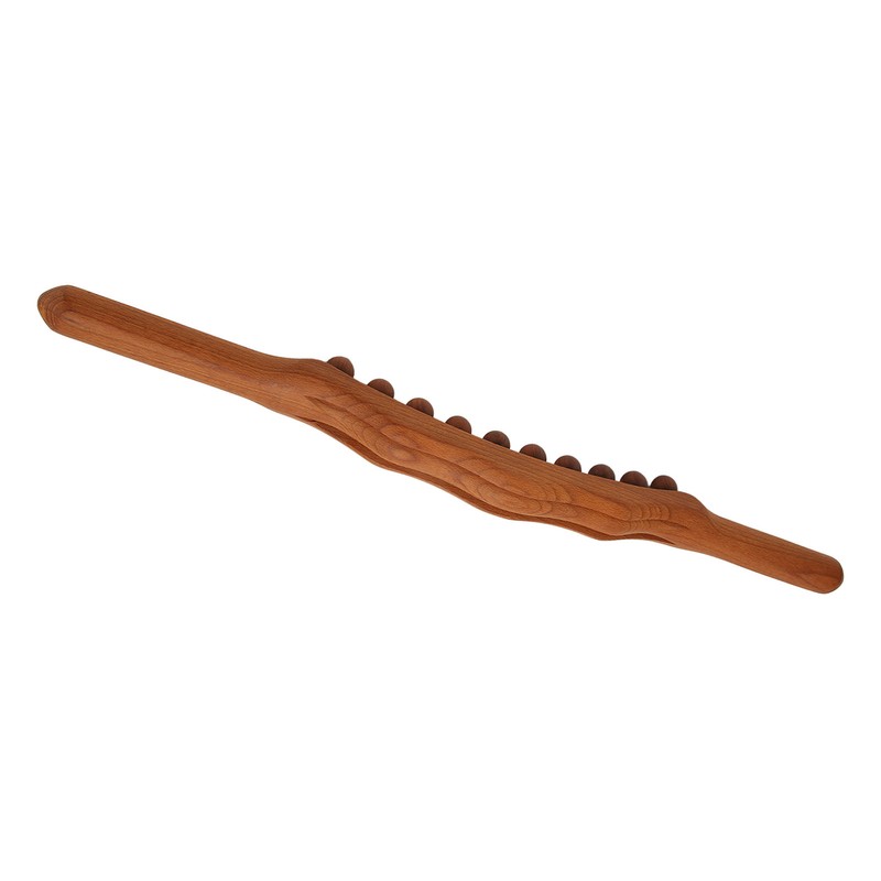 20 Bead Wood Massage Stick Full Body Universal Ergonomic Scraping