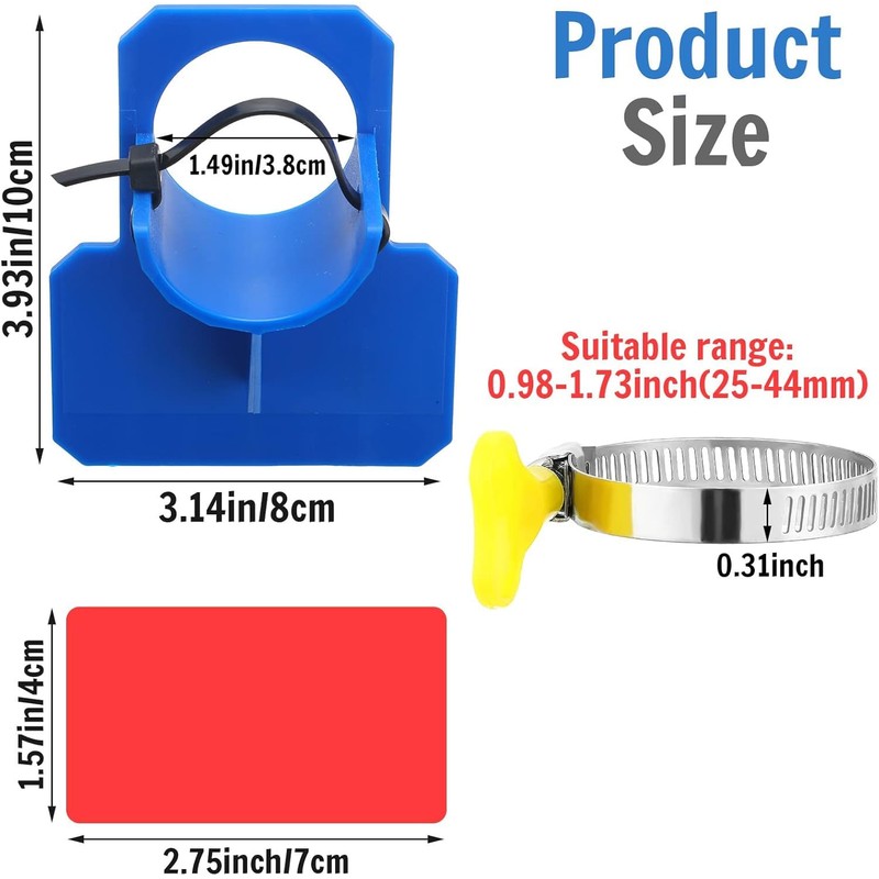 SIGANDG 2 Pieces Swimming Pool Hose Holder Accessories with Puncture,