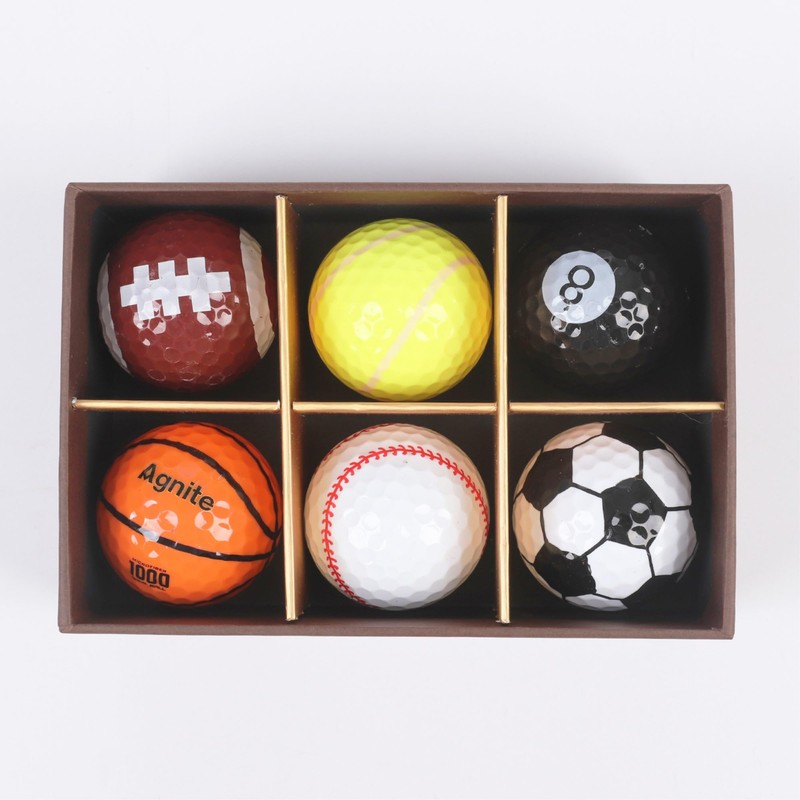 King's Arm Golf Balls Set of 6 Funny Unique Present