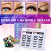 Magnetic Eyelashes with Eyeliner Kit- 10 Pairs Premium 3D Natural