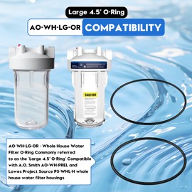 AO-WH-LG-OR Replacement O-Rings for AO Smith AO-WH-PREL,PS-WHL-H (PS-WHL-ORG) Whole House Water Filter, O-Ring 5.48 Inch 14 Cm Diameter,Fits Most Housings Made for 4.5 Inch Filters(4 Pack)