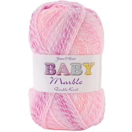 James C. Brett BM1 Baby Marble DK Yarn-Rosy Glow