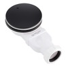 Sandy Beach Slimline Black Shower Waste Trap, Black Shower Tray