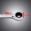 Egofine 24mm Ratcheting Combination Wrench Metric, Industrial Grade Gear Spanner
