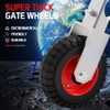 USCaster Gate Wheel 6inch Under Mount Farm Gate Caster for