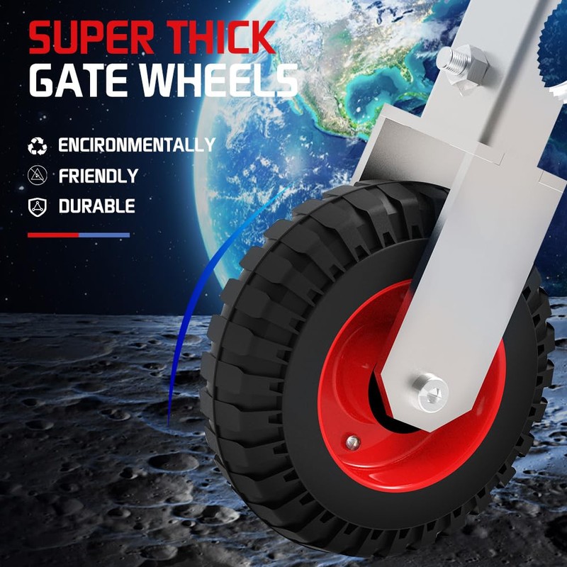 USCaster Gate Wheel 6inch Under Mount Farm Gate Caster for