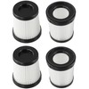 Paquete de 4 filtros HEPA lavables de repuesto para aspiradora