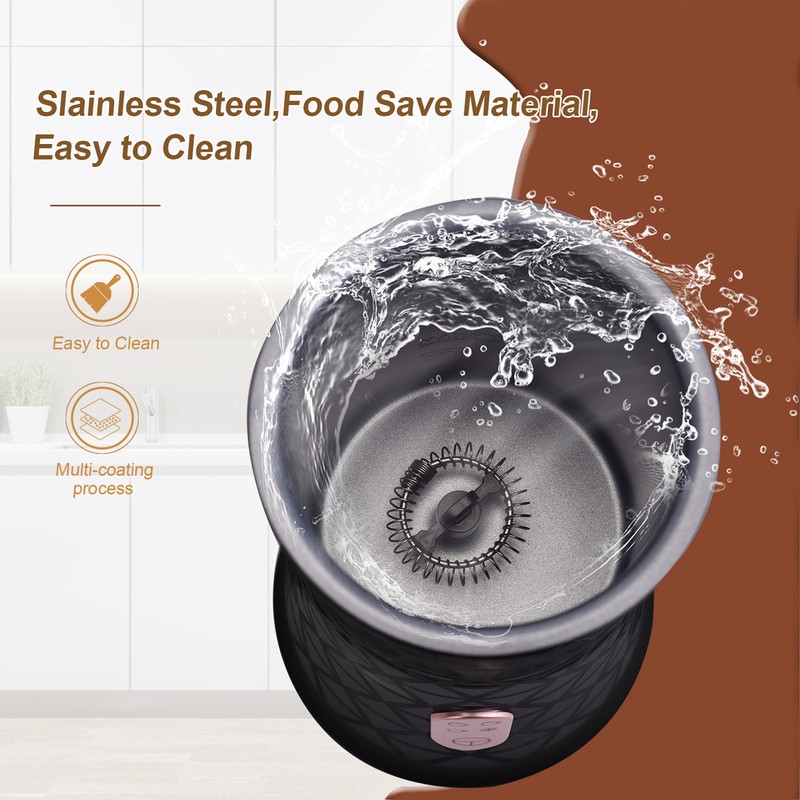 Electric Milk Frother Cooker for Frothing 4-in-1 Milk Steamer with