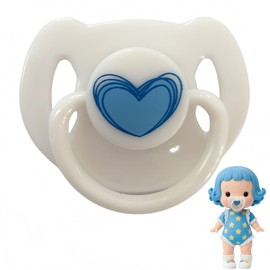 Xunzhi Doll Magnetic Pacifier,Simulation Magnetic Pacifier Toy for Dolls,Mag/netic Doll Du-mmy,Pretend Feeding D-ummy Pacifier,D/oll Supplies,Cradle Mag/netic Pacifier for Adults,Pacifier Magnet,02