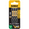 DEWALT FLEXTORQ Torx T15 Bits 3Pk, 1/4 x 2-1/4in for