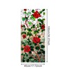 IVN Stained Glass Window Film 17.7x39.3 inch Red Roses Window