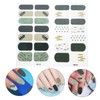 Vaguelly 4 Sheets Bronzing Gradient Nail Decals for Women Stylish