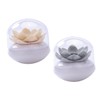 Zerodeko 2pcs Creative Lotus Shape Toothpick Holder and Cotton Swab
