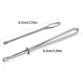 2 Pcs Silver Threader Tweezer Elastic Drawstring Steel Threader Sewing Crafting Rope Cord Pulling Threading Tool, Sewing Tools