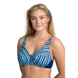 Miss Mary of Sweden Bondi Women’s Swimwear Supportive Underwired Bikini Bra Navy Blue
