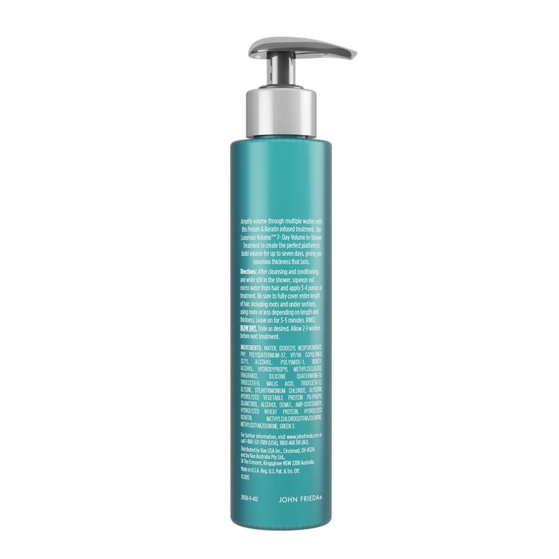 John Frieda Luxurious Volume 7-Day Volume In-Shower Treatment, Hair Treatment,