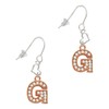 Delight Jewelry Rose Goldtone Crystal Initial - G - Small