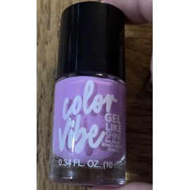 Color Vibe Gel Like Shine Nail Polish "Lilac Love" 0.34 oz-Brand New-SHIP 24 HRS
