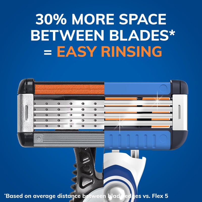 BIC EasyRinse Shaver Anti-Clogging Razor Cartridges - Pack of 4