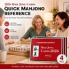 2026 Mahjong Rules & Hands Reference Cards for Game Night