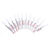 12Pcs White Paint Pen Acrylic Marker Permanent Marking Opaque Ink