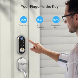 SMONET Smart Deadbolt Fingerprint Electronic Deadbolt Door Lock with Keypad