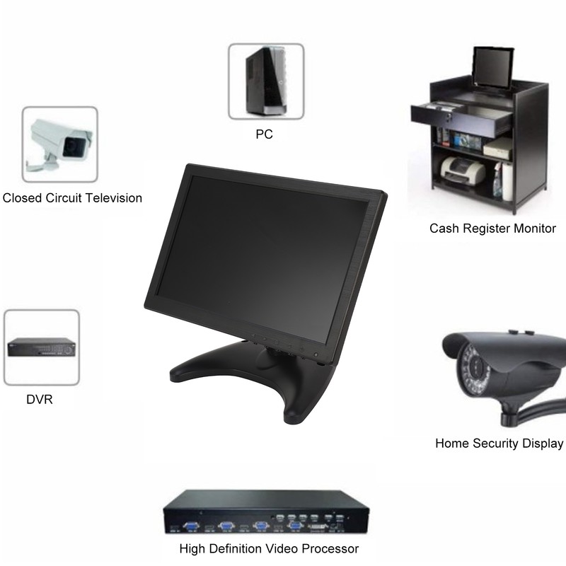 10.1in Monitor High Definition Multimedia Interface VGA 1280 X 800