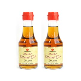 Japanese Premium Roasted Sesame Oil - Set of 2-5.2 fl oz (153 ml) - 100% First-Pressed - Additive-Free - Product of Japan