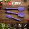 DI ORO Silicone Spatula Set - Rubber Kitchen Spatulas for