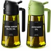 2-in-1 Olive Oil Sprayer for Cooking – 16 oz Glass