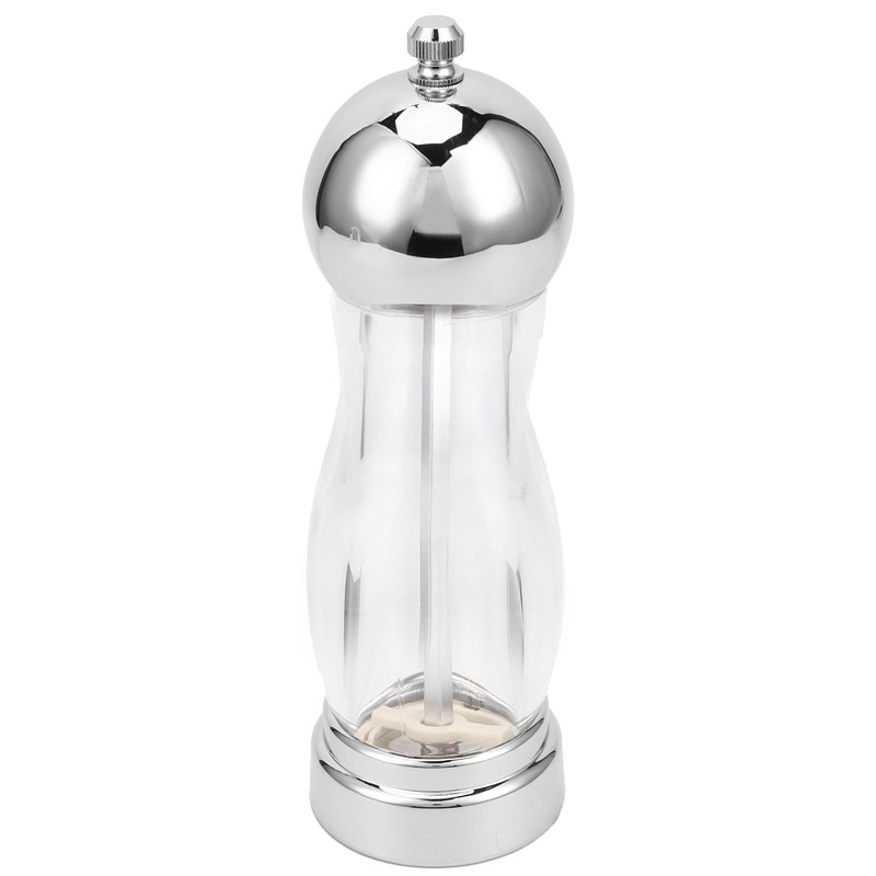 Salt Pepper Grinder Manual Seasoning Mill Shaker Round Acrylic Spice