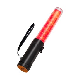 Jade Butterfly Traffic Wand, 10 Inch Rechargeable Traffic Control Baton with Magnet, 3 Flashing Modes Red Safety Baton for Traffic Control, Parking, Aircraft, Car Directing