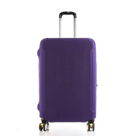 Magik Elastic Luggage Suitcase Protector Cover Suitcase Anti- Dust Scratch 18"-28” (Purple, M (22-24''))