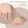 Rbleote Pack of 4 Toe Separators, Reusable Hallux Valgus Correction,