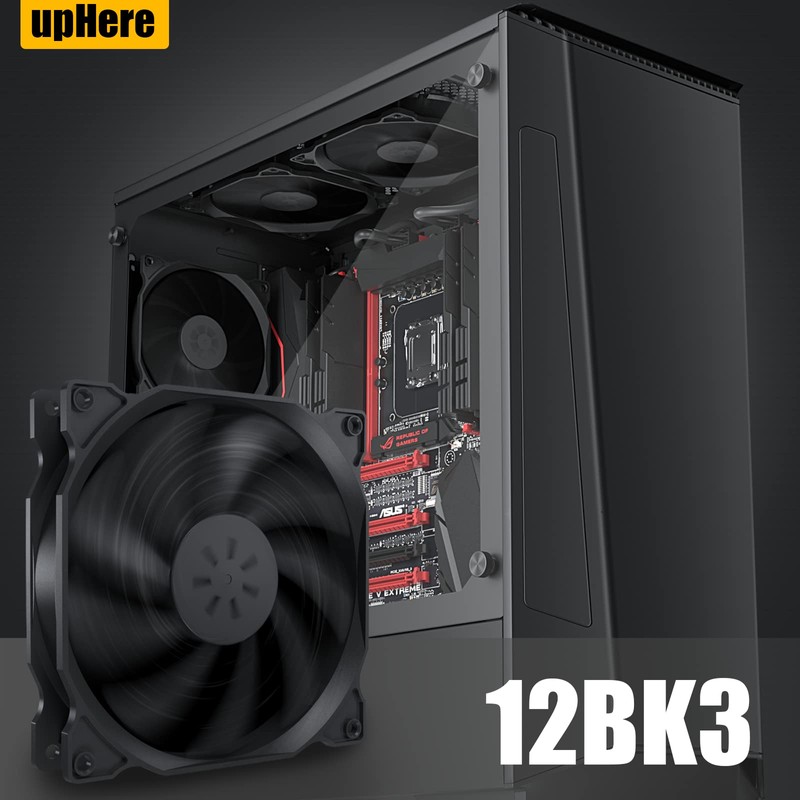 UpHere 120mm PC Case Fan, Quiet Model, 1.0 inch (25