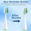 Replacement Brush Heads for Smile Bright Platinum Sonic Electric Toothbrush,